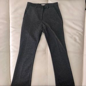 Metallic black trousers